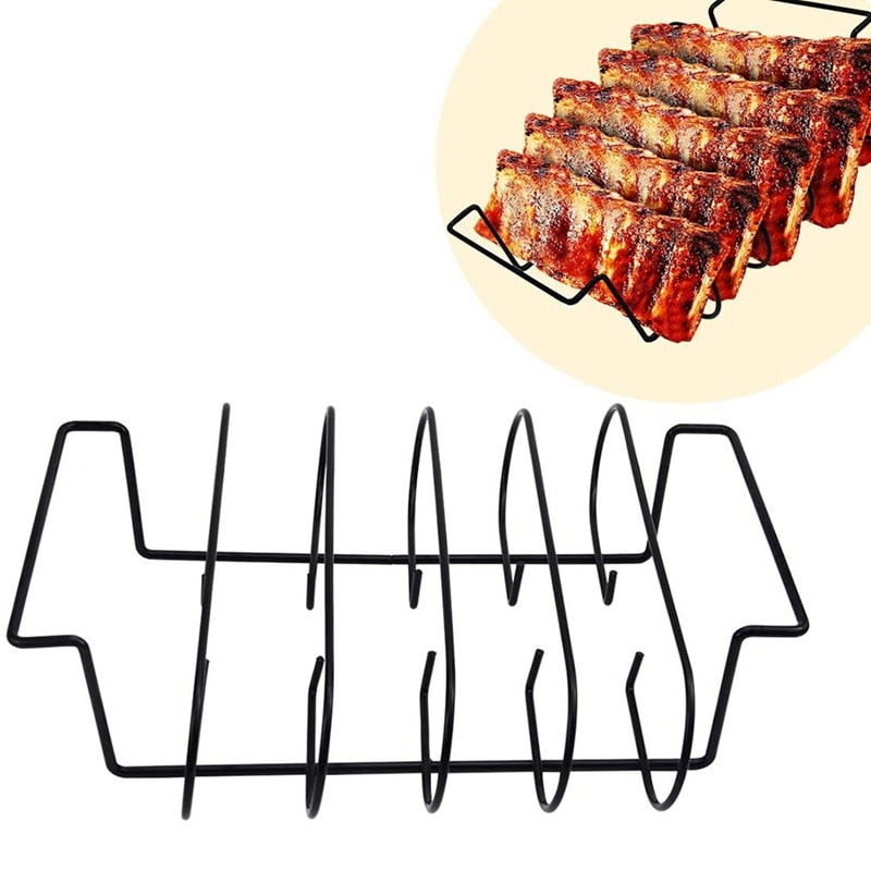 Non Stick Standing Rib Rack for Grilling & Barbecue Find Epic Store