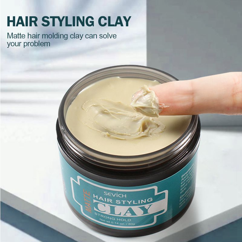 Sevich 80g Hair Styling Matte Hair Clay Lasting Stereotype Matte Clay