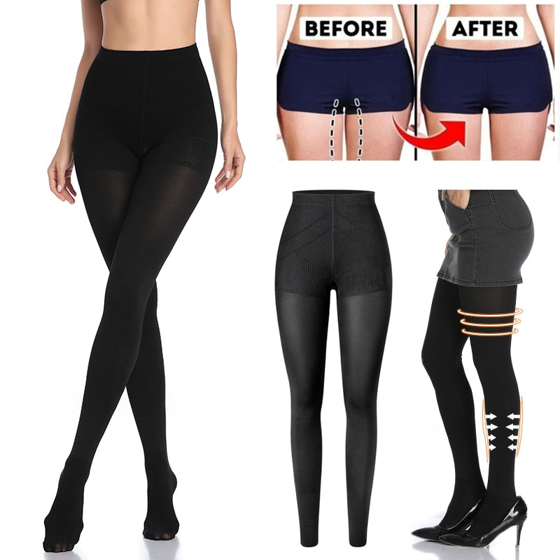 Shapewear Anti Cellulite Compression Leggings Body Shaper High Waist L