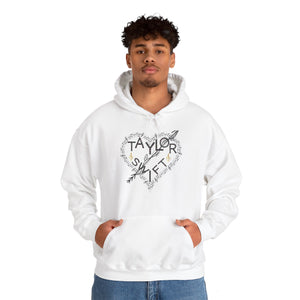 Unisex Heavy Blend Hooded Sweatshirt. A Purr-fect Blend of Pet Love and Taylor Admiration!