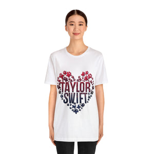 Unisex Jersey Short Sleeve Tee. A Purr-fect Blend of Pet Love and Taylor Admiration!