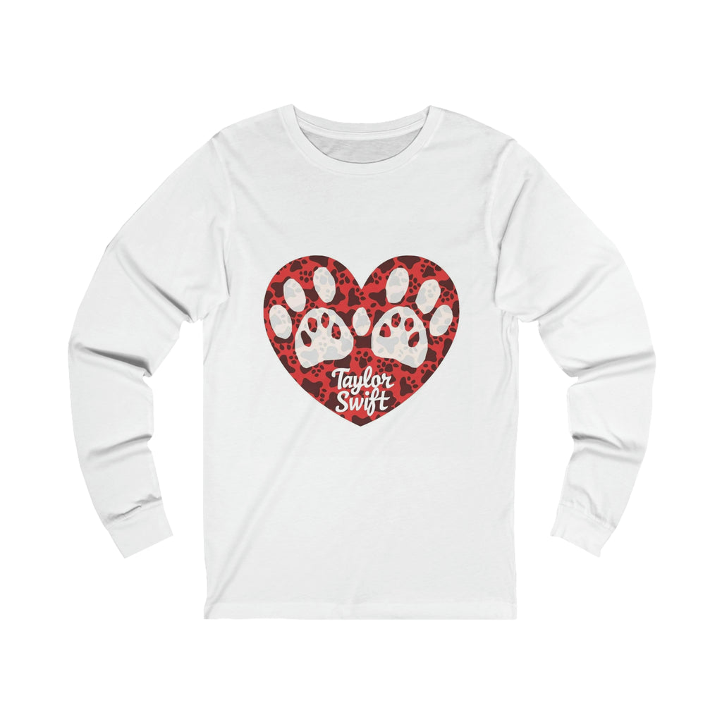 Unisex Jersey Long Sleeve Tee. A Purr-fect Blend of Pet Love and Taylor Admiration!