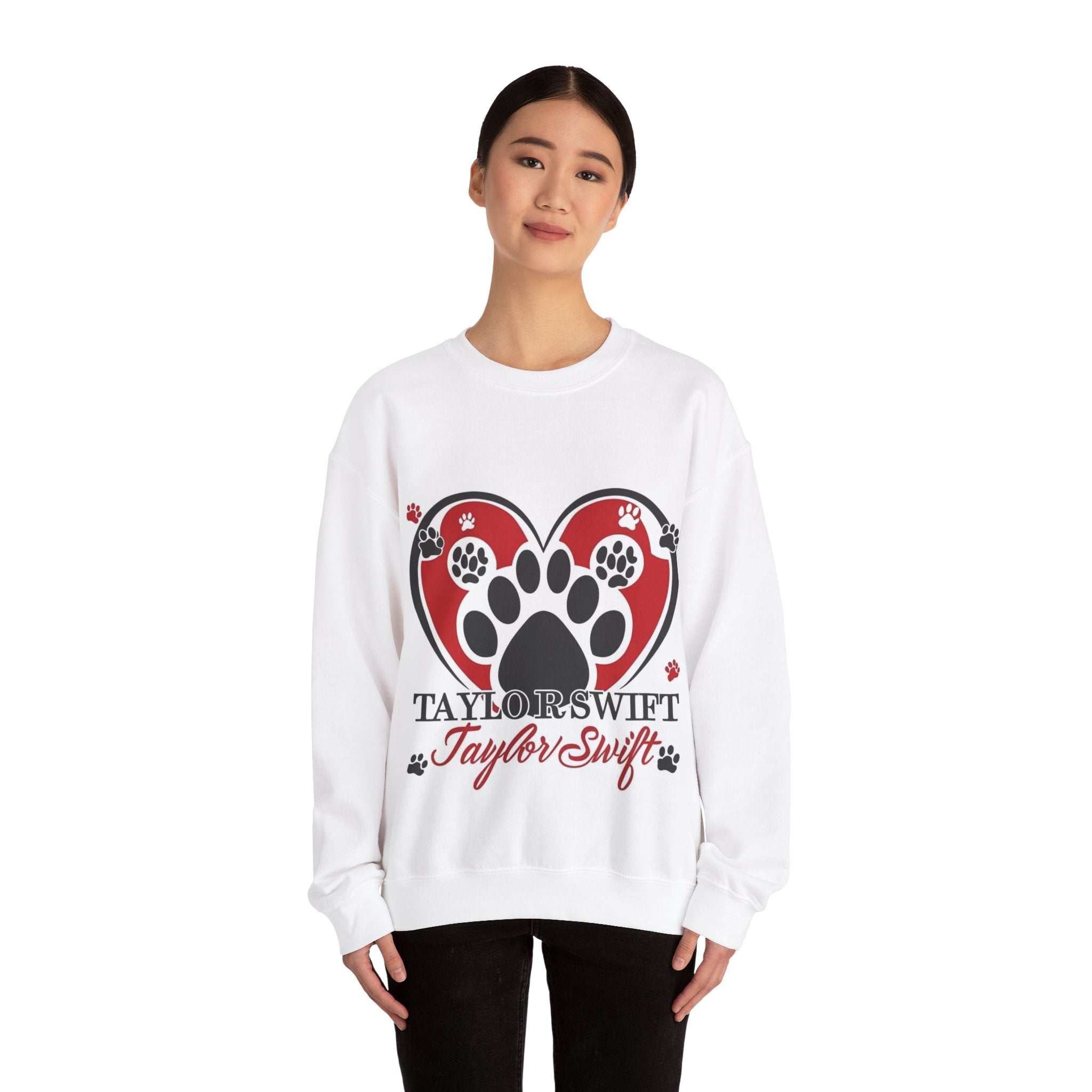 Unisex Crewneck Sweatshirt. A Purr-fect Blend of Pet Love and Taylor Admiration!