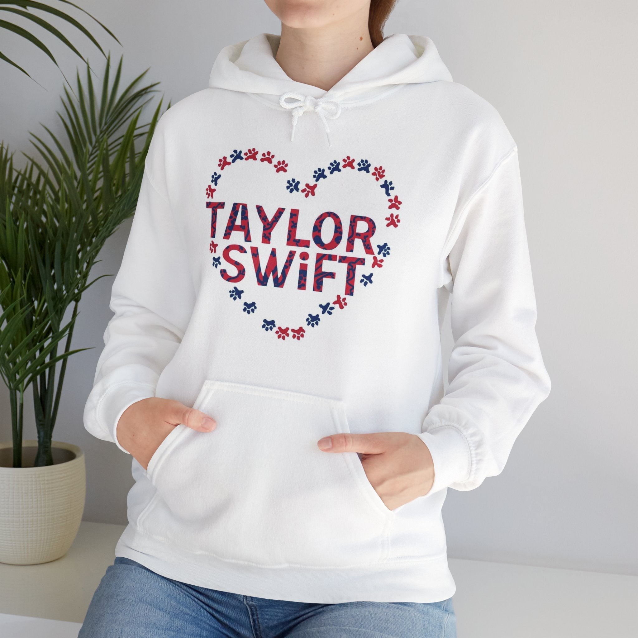 Unisex Hooded Sweatshirt. A Purr-fect Blend of Pet Love and Taylor Admiration!