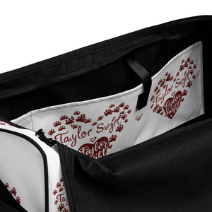 Duffle bag. A Purr-fect Blend of Pet Love and Taylor Admiration!