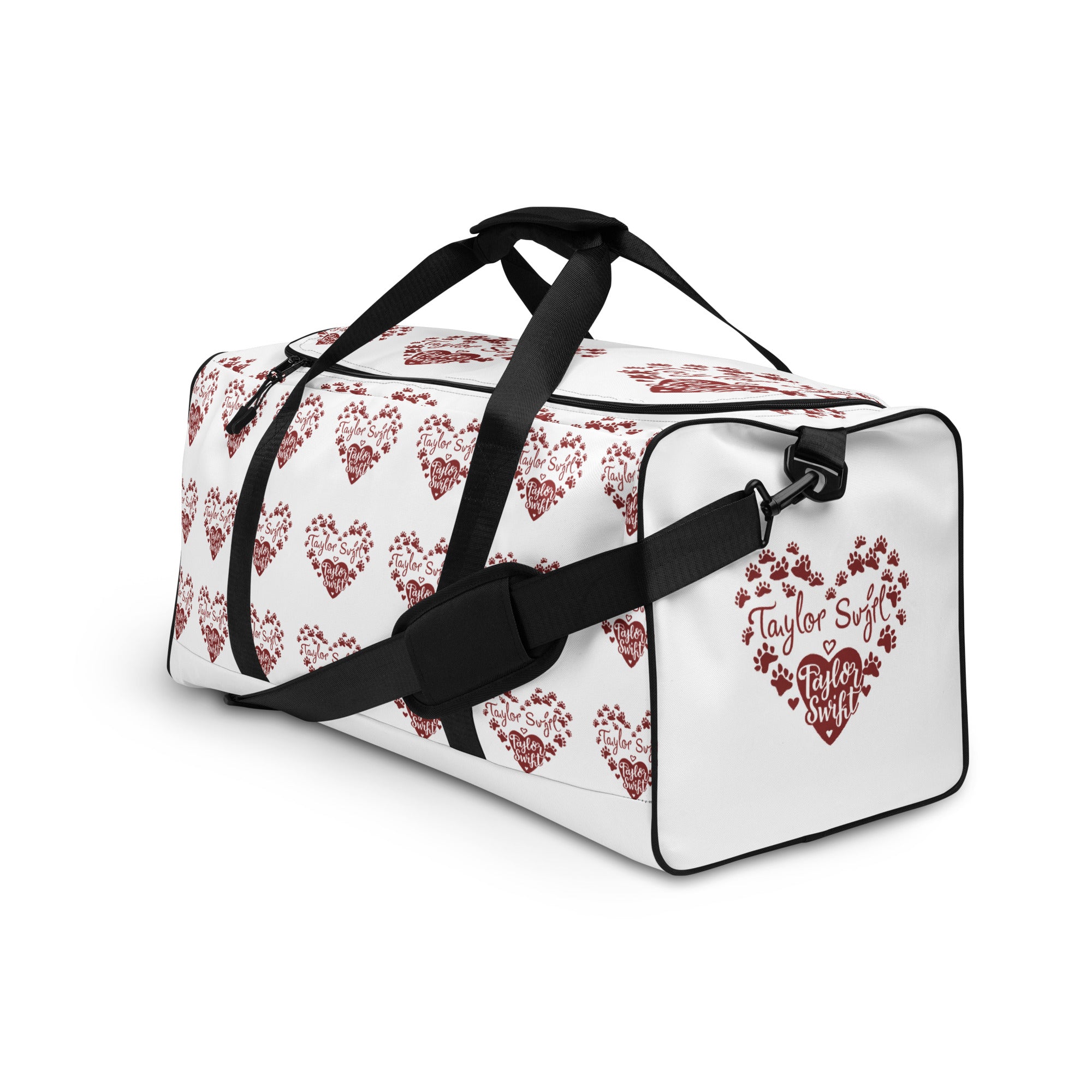 Duffle bag. A Purr-fect Blend of Pet Love and Taylor Admiration!