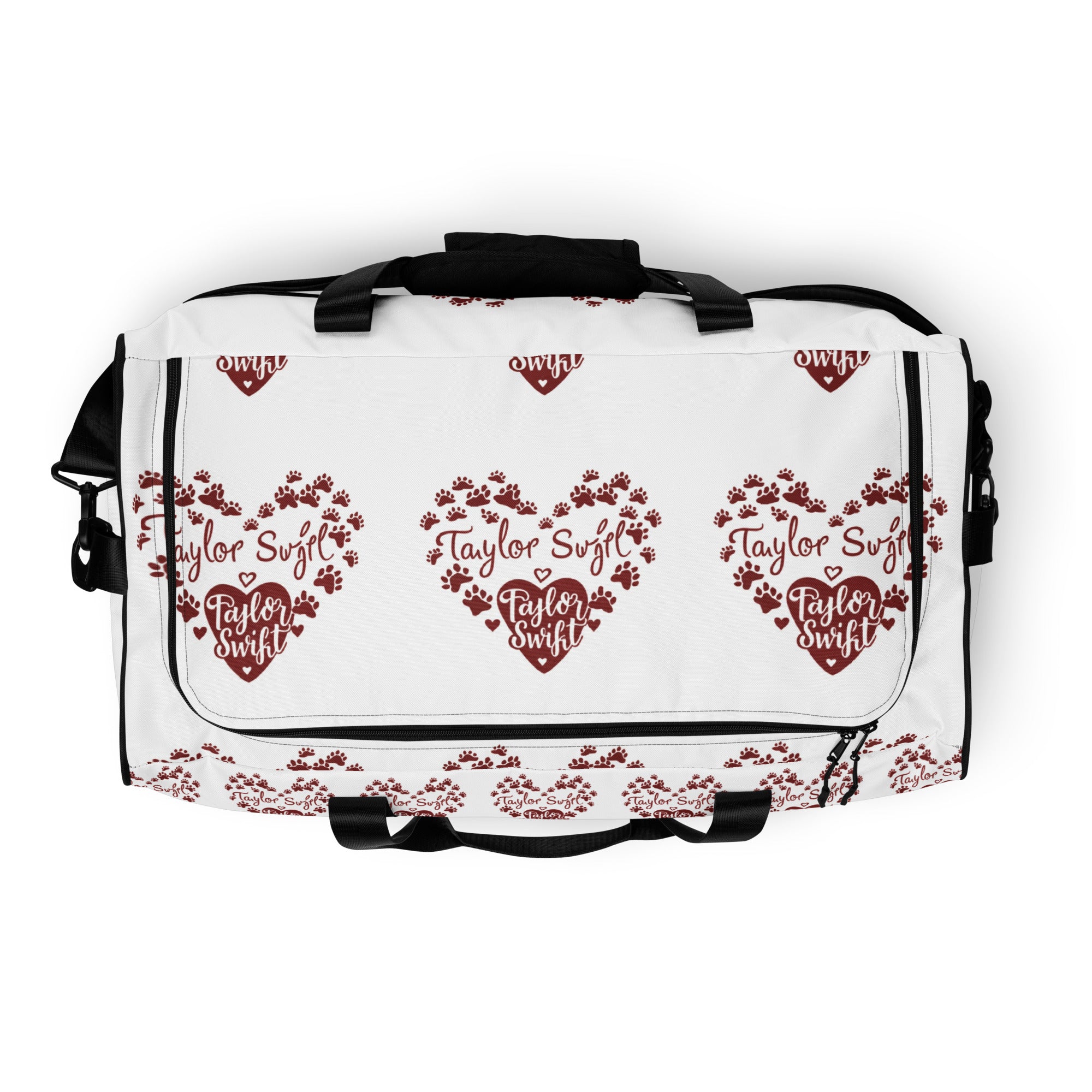 Duffle bag. A Purr-fect Blend of Pet Love and Taylor Admiration!