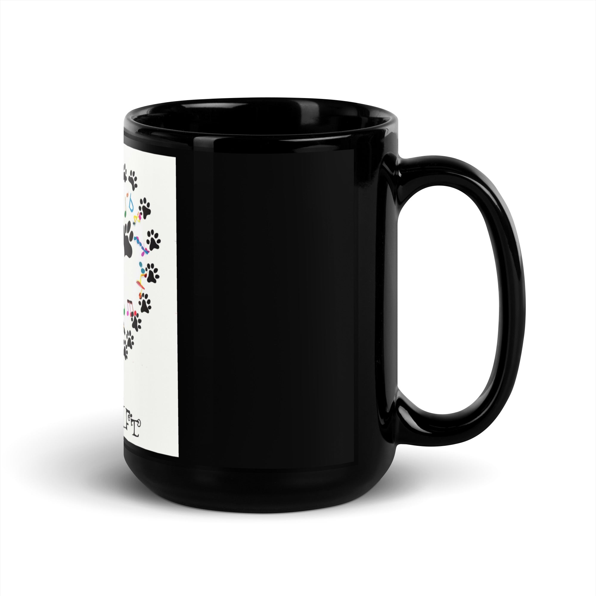 Black Glossy Mug. A Purr-fect Blend of Pet Love and Taylor Admiration!