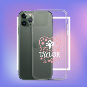 Clear Case for iPhone. A Purr-fect Blend of Pet Love and Taylor Admiration!