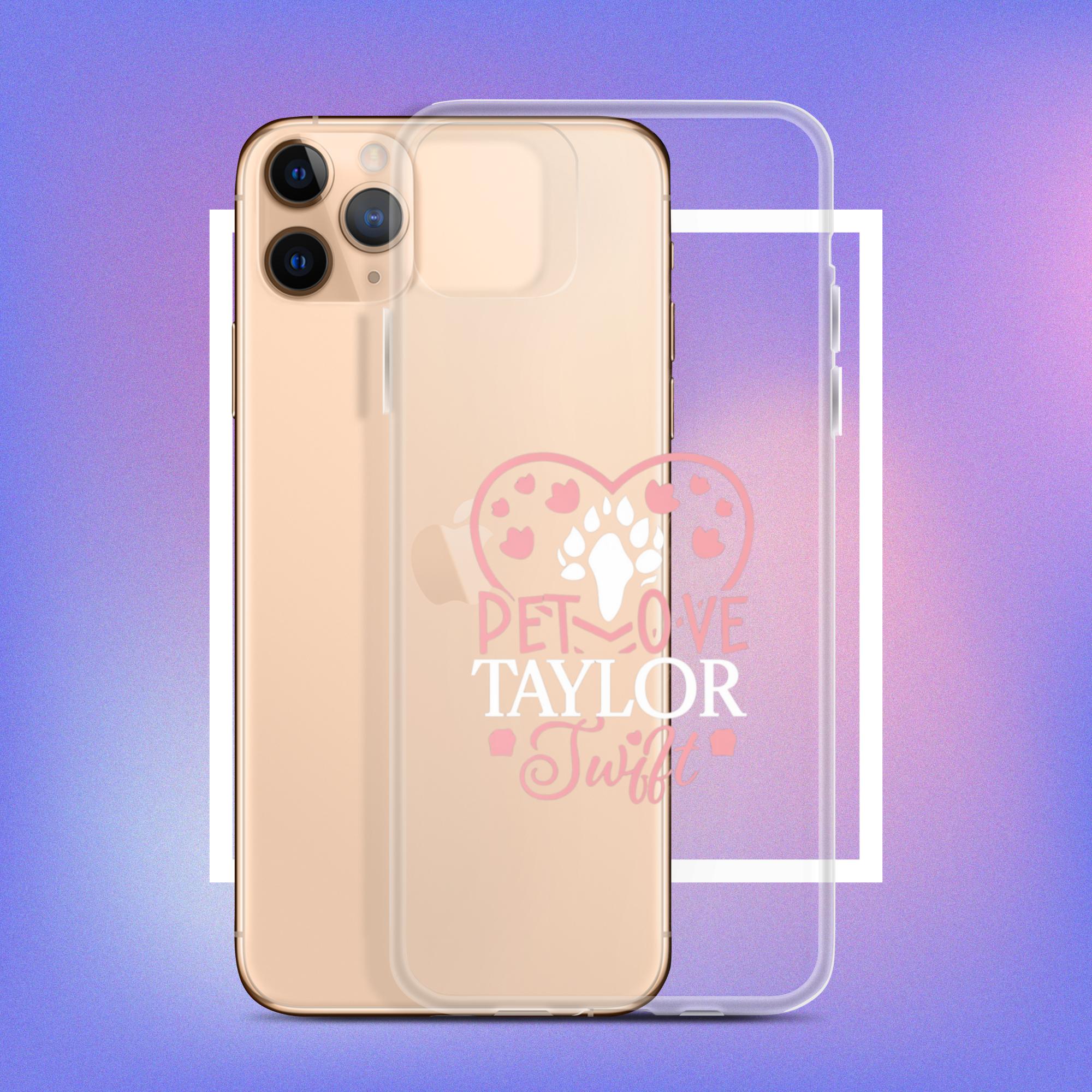 Clear Case for iPhone. A Purr-fect Blend of Pet Love and Taylor Admiration!