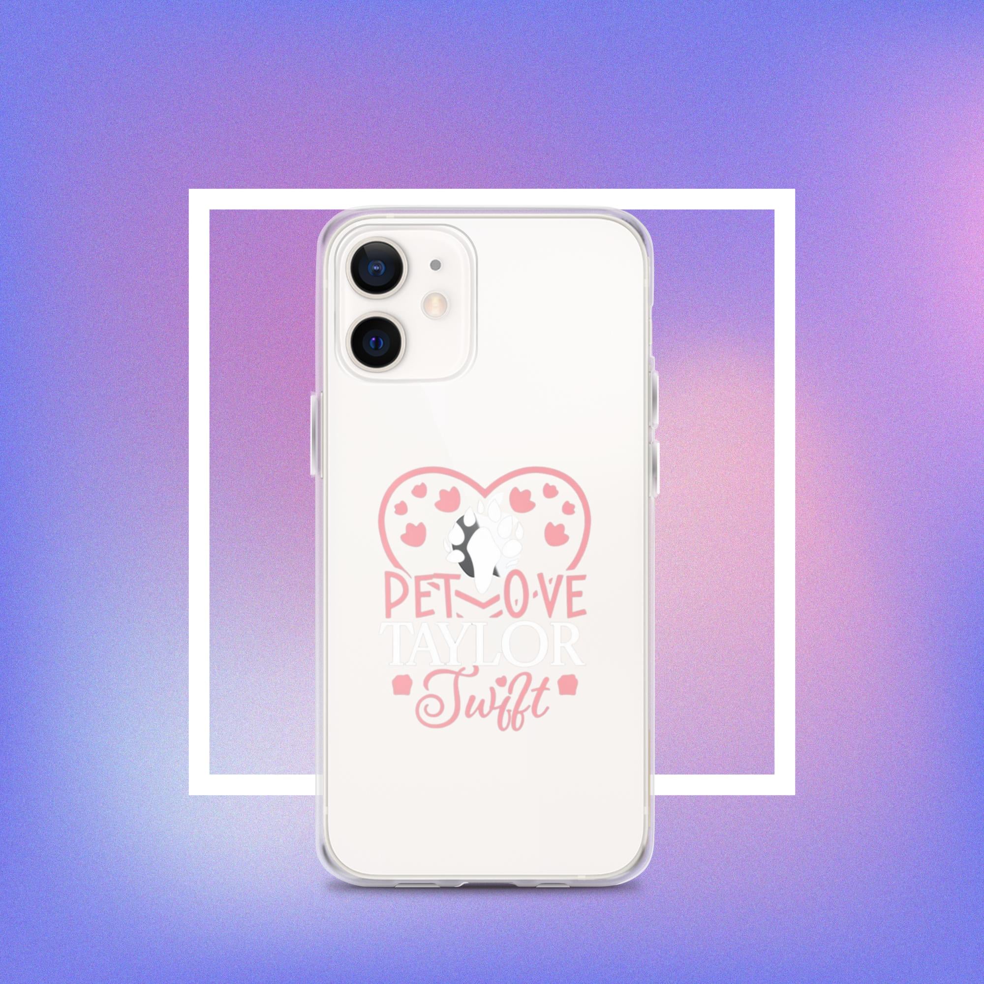 Clear Case for iPhone. A Purr-fect Blend of Pet Love and Taylor Admiration!