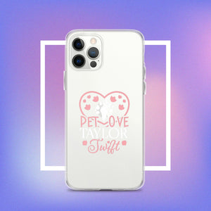 Clear Case for iPhone. A Purr-fect Blend of Pet Love and Taylor Admiration!