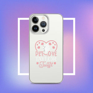 Clear Case for iPhone. A Purr-fect Blend of Pet Love and Taylor Admiration!