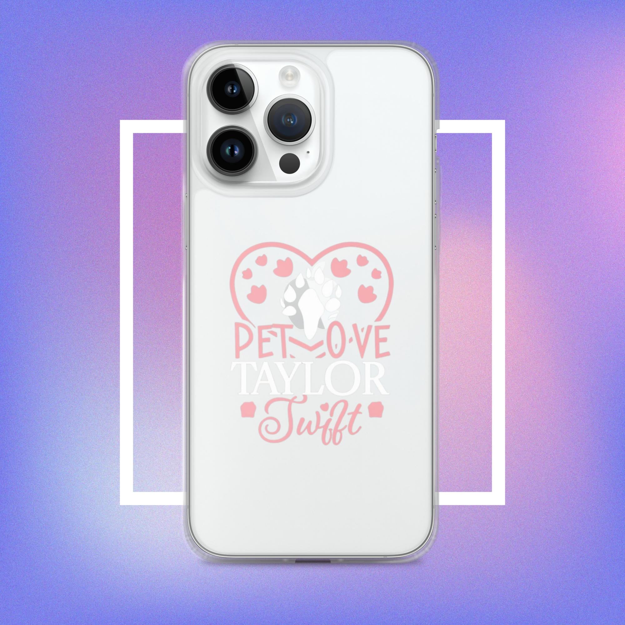 Clear Case for iPhone. A Purr-fect Blend of Pet Love and Taylor Admiration!