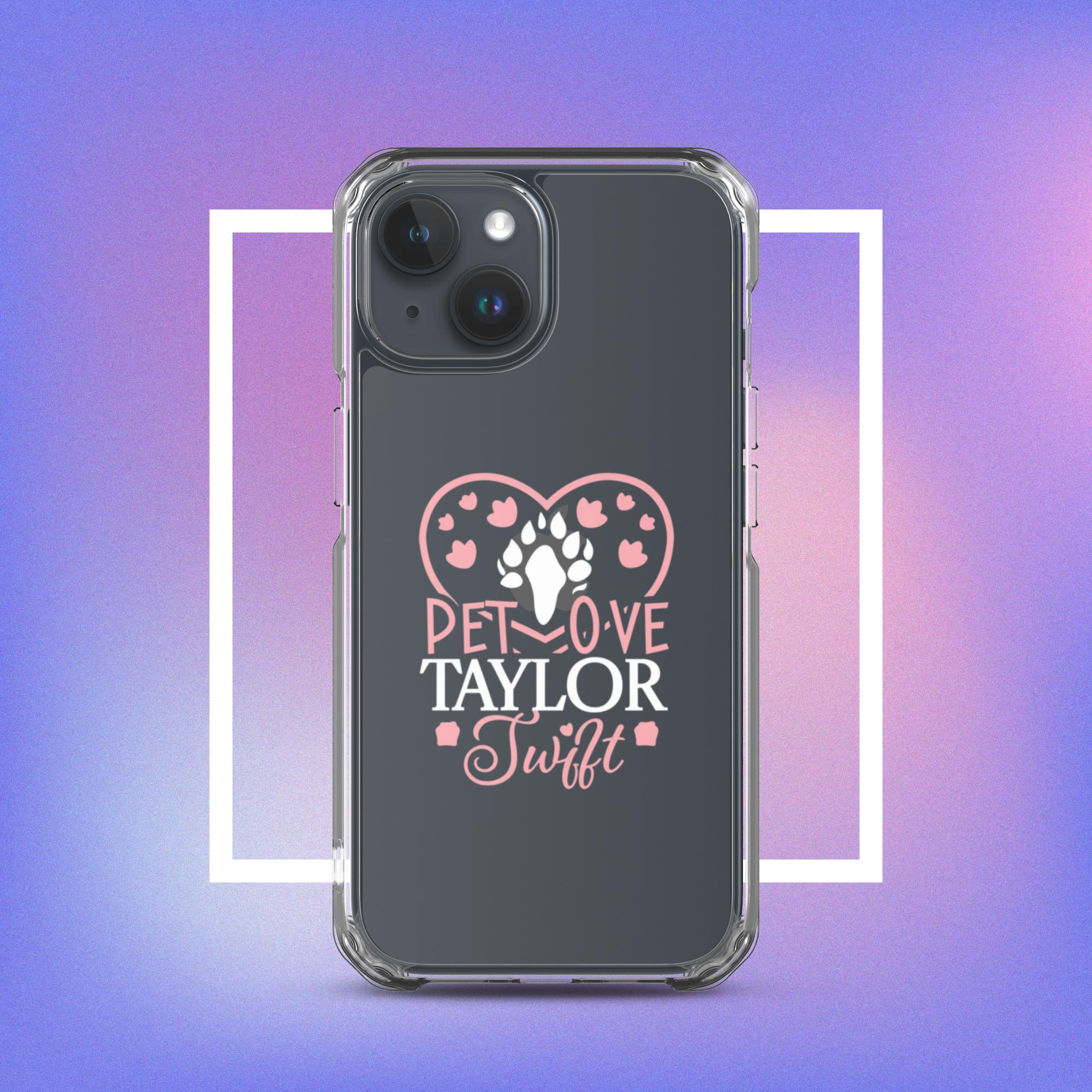 Clear Case for iPhone. A Purr-fect Blend of Pet Love and Taylor Admiration!