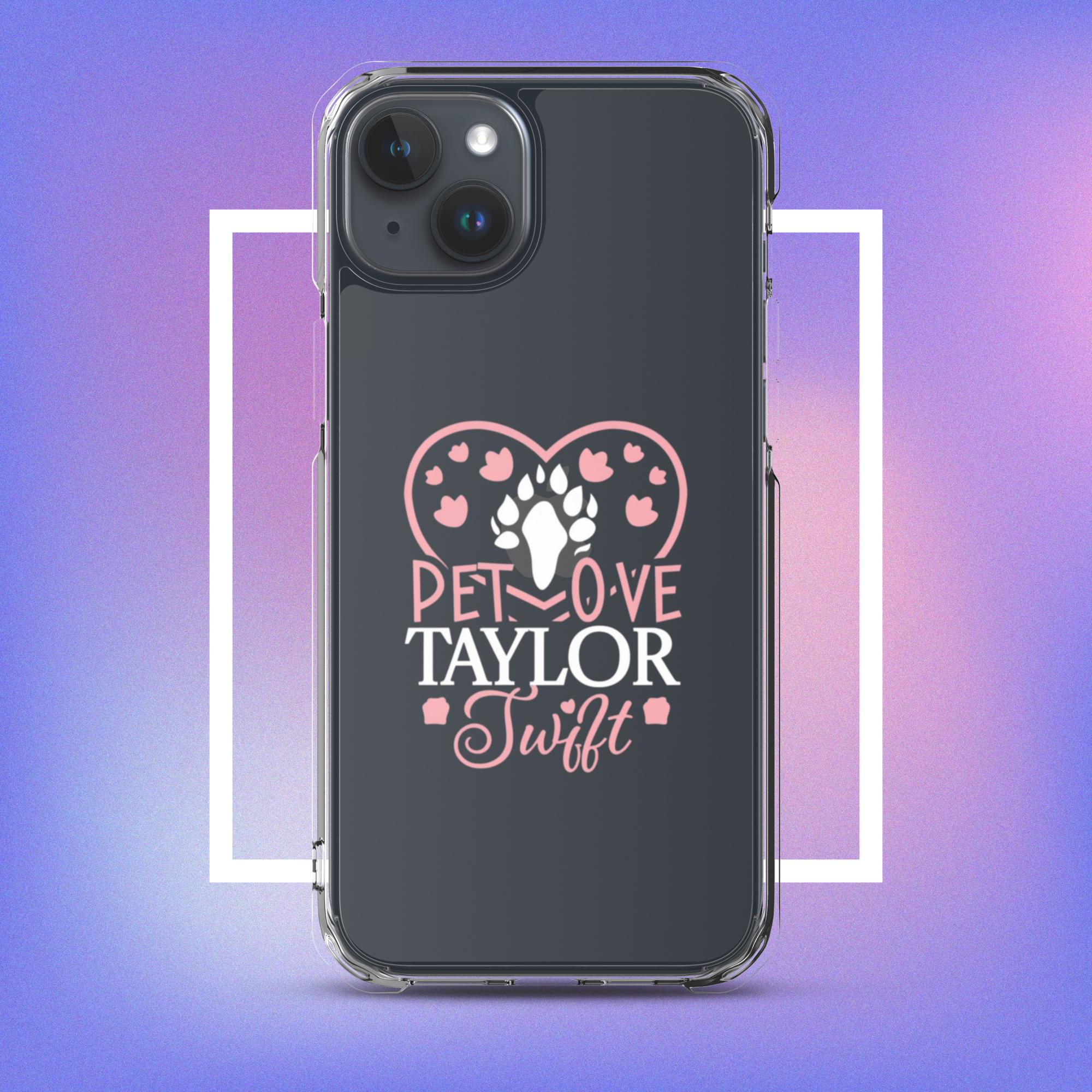 Clear Case for iPhone. A Purr-fect Blend of Pet Love and Taylor Admiration!