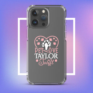 Clear Case for iPhone. A Purr-fect Blend of Pet Love and Taylor Admiration!