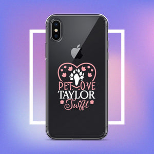 Clear Case for iPhone. A Purr-fect Blend of Pet Love and Taylor Admiration!