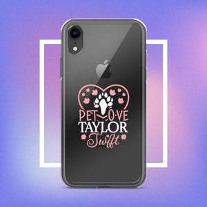 Clear Case for iPhone. A Purr-fect Blend of Pet Love and Taylor Admiration!