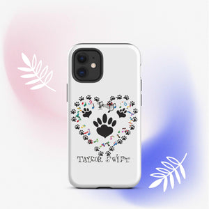 Tough Case for iPhone® A Purr-fect Blend of Pet Love and Taylor Admiration!