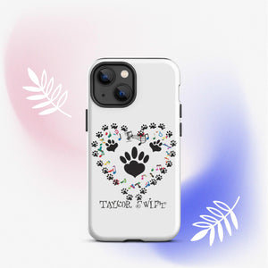 Tough Case for iPhone® A Purr-fect Blend of Pet Love and Taylor Admiration!