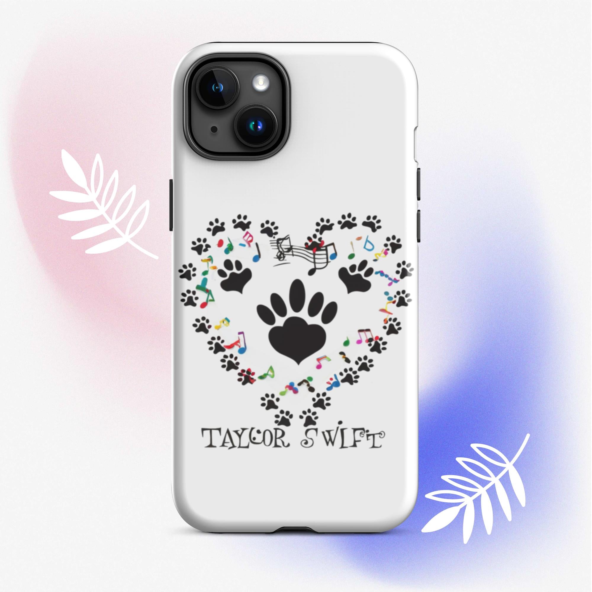 Tough Case for iPhone® A Purr-fect Blend of Pet Love and Taylor Admiration!