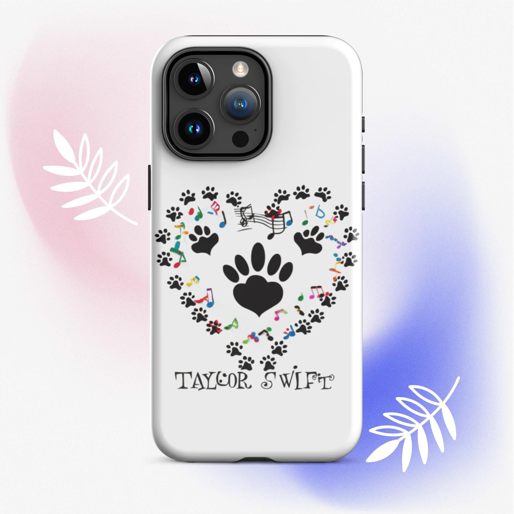 Tough Case for iPhone® A Purr-fect Blend of Pet Love and Taylor Admiration!