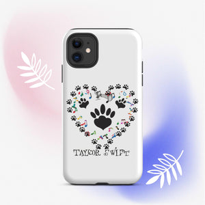 Tough Case for iPhone® A Purr-fect Blend of Pet Love and Taylor Admiration!