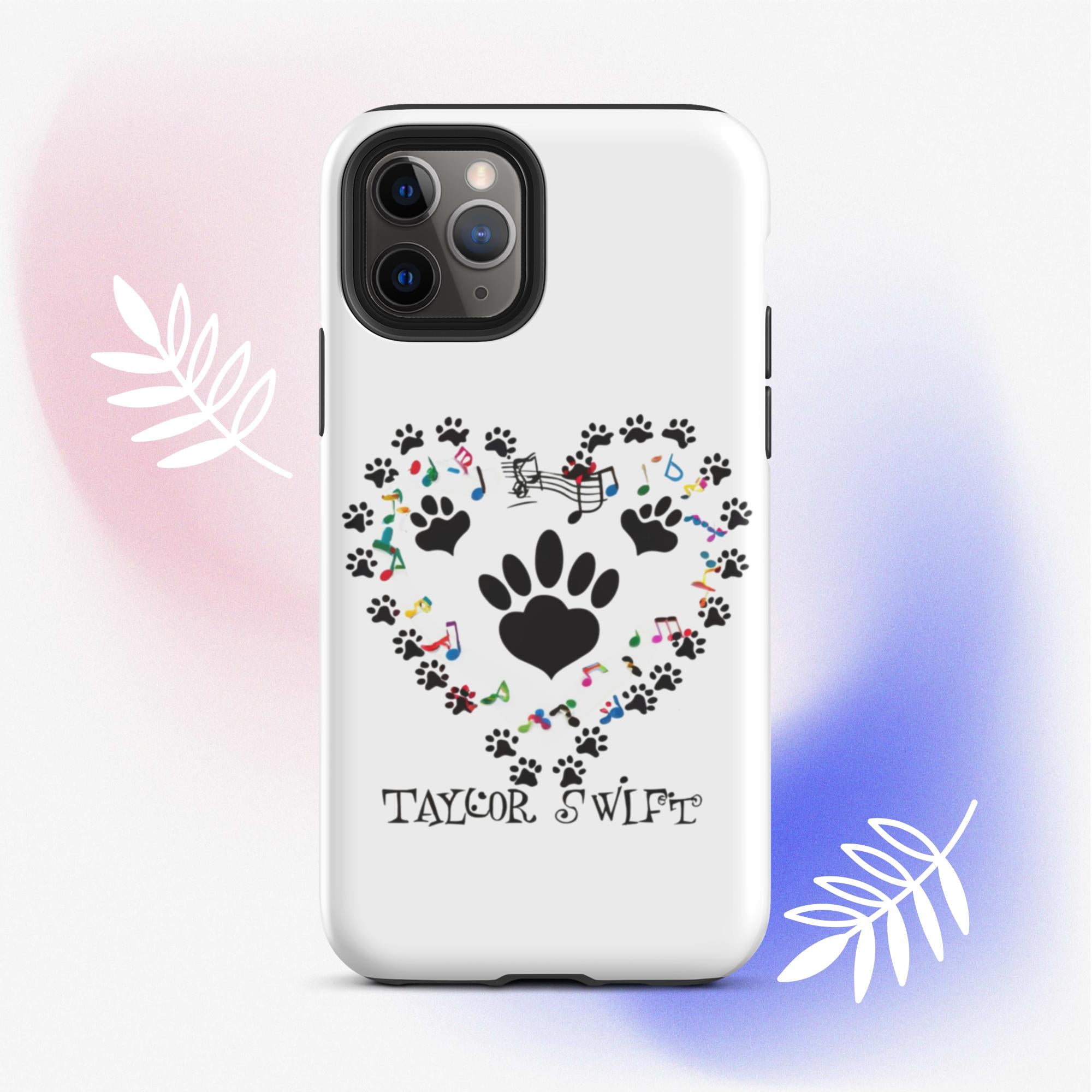 Tough Case for iPhone® A Purr-fect Blend of Pet Love and Taylor Admiration!