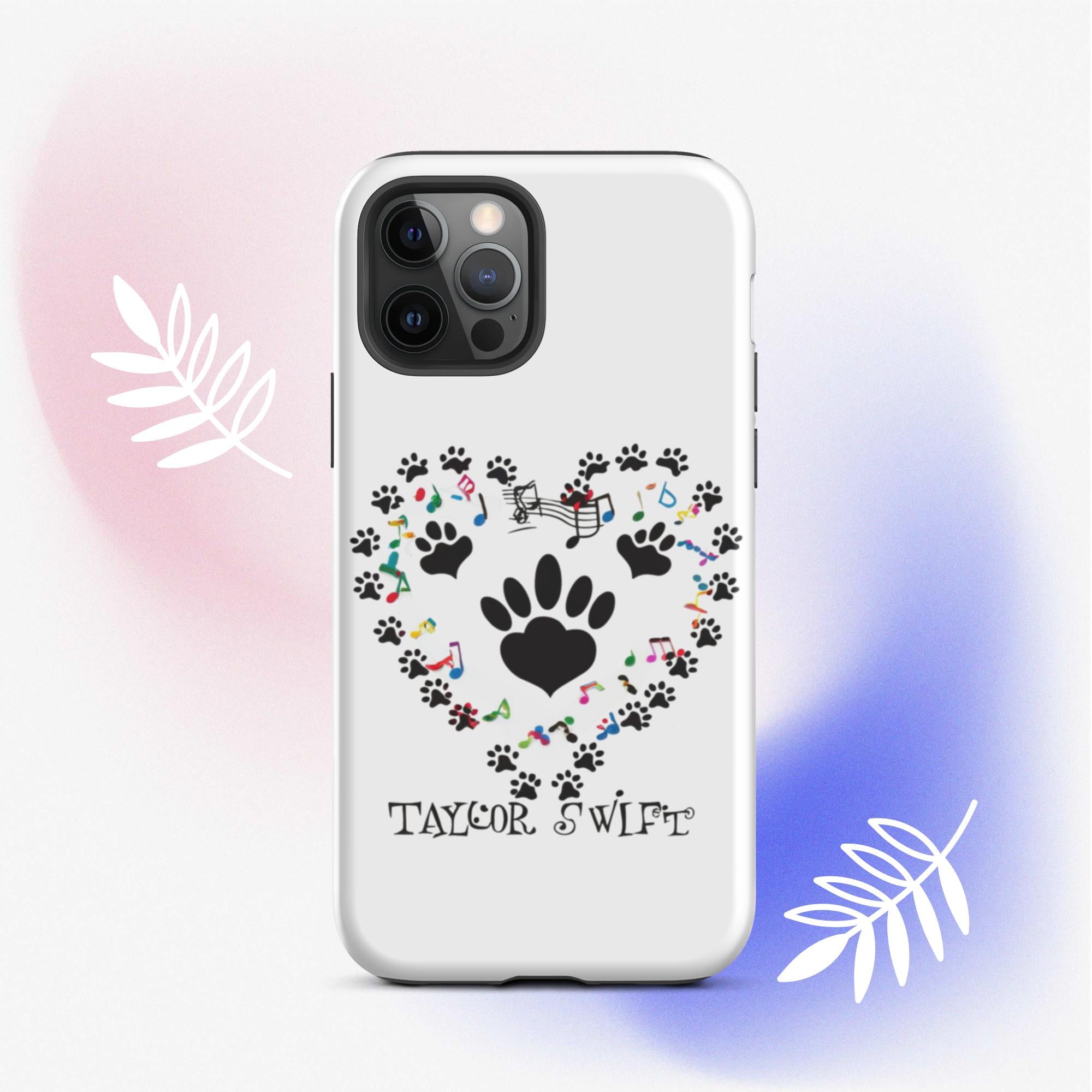 Tough Case for iPhone® A Purr-fect Blend of Pet Love and Taylor Admiration!