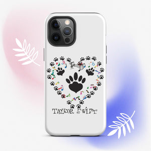 Tough Case for iPhone® A Purr-fect Blend of Pet Love and Taylor Admiration!