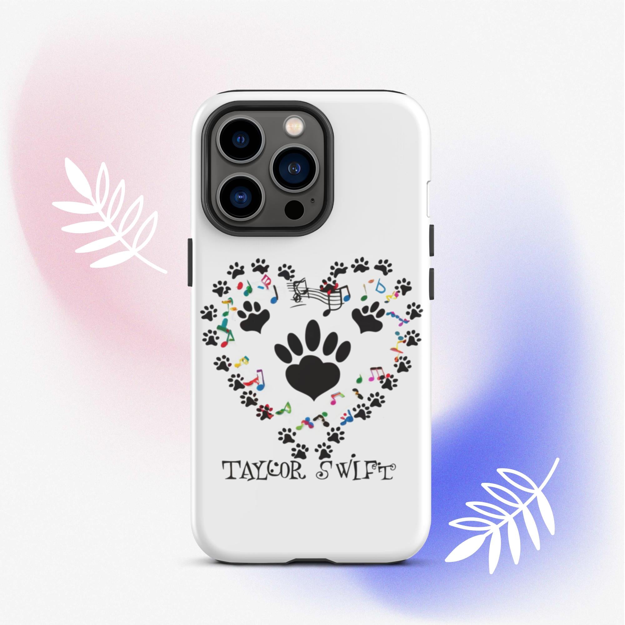 Tough Case for iPhone® A Purr-fect Blend of Pet Love and Taylor Admiration!