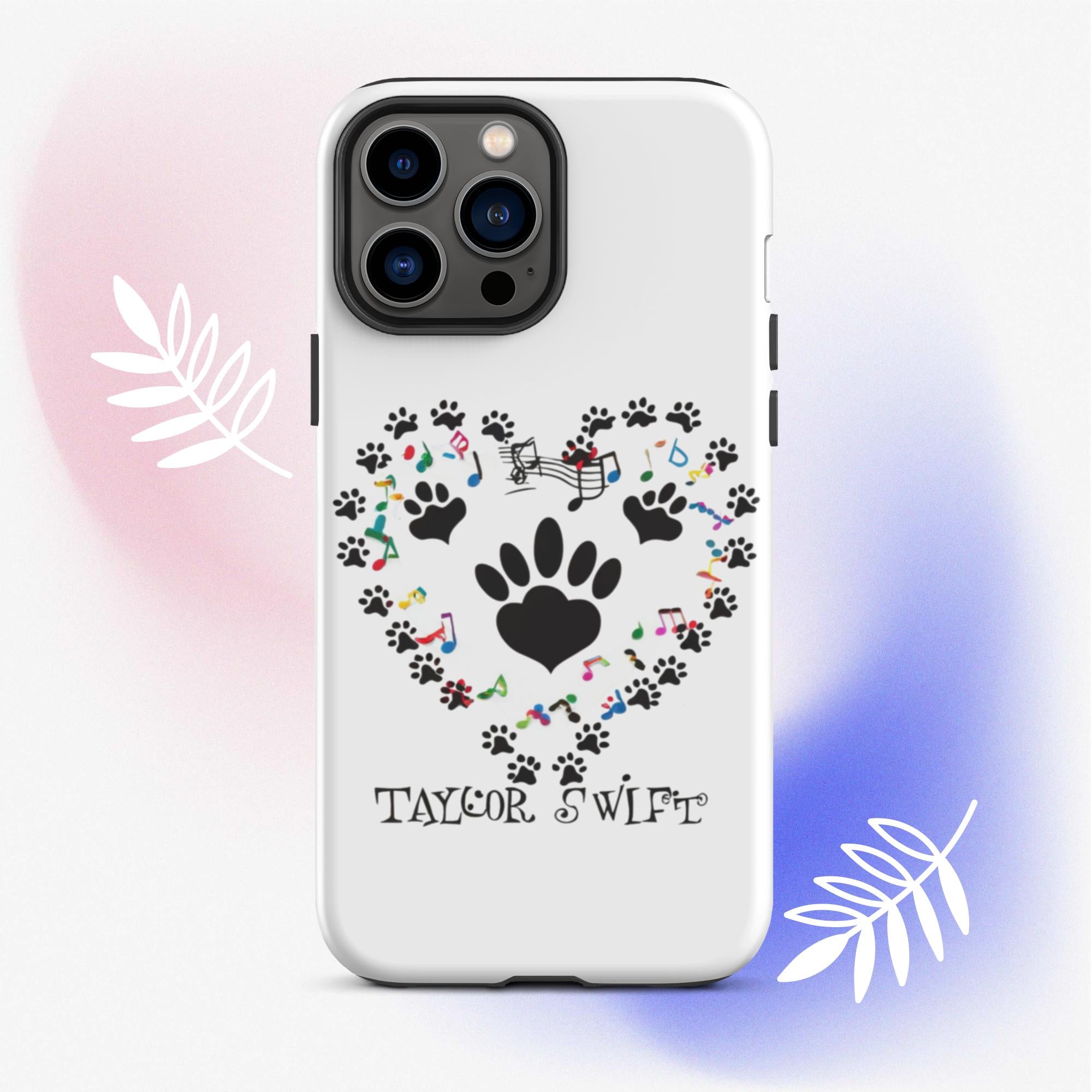 Tough Case for iPhone® A Purr-fect Blend of Pet Love and Taylor Admiration!