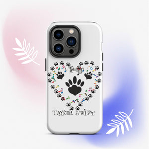 Tough Case for iPhone® A Purr-fect Blend of Pet Love and Taylor Admiration!