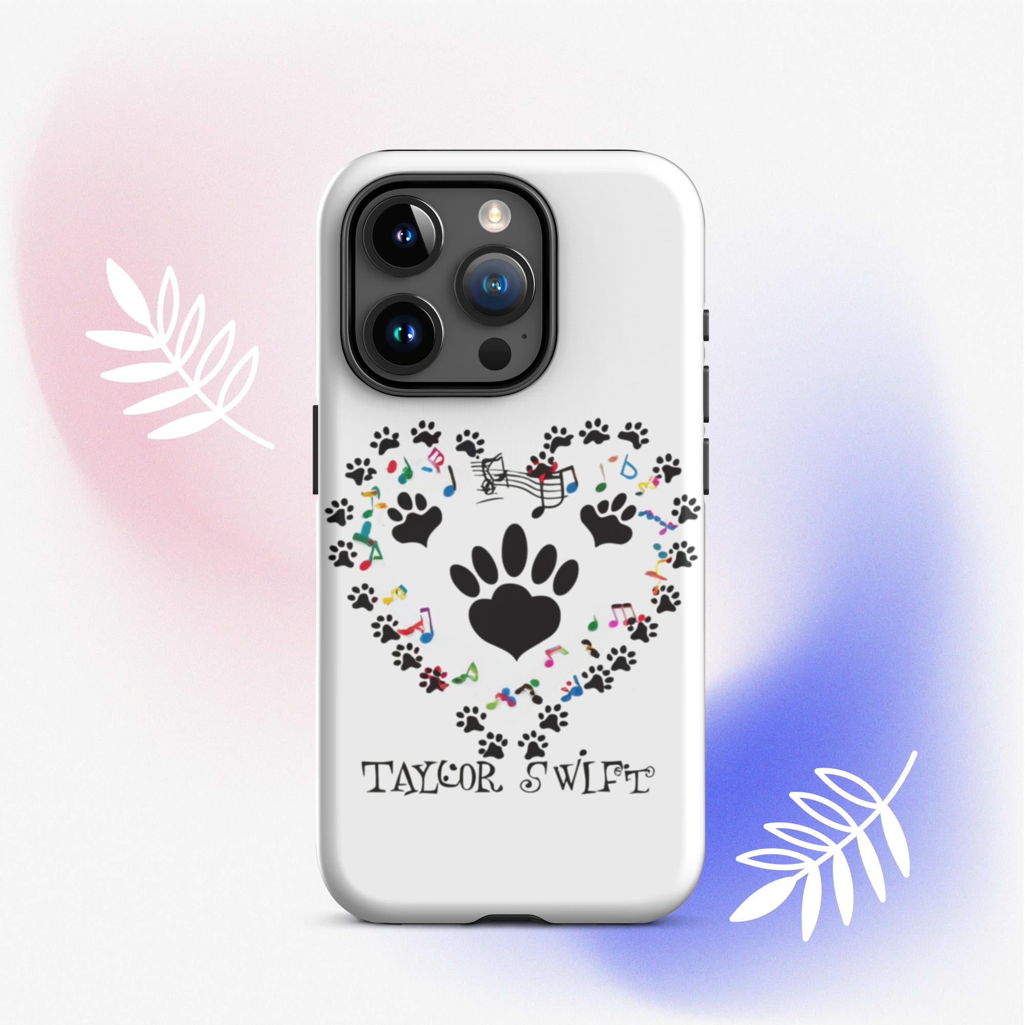 Tough Case for iPhone® A Purr-fect Blend of Pet Love and Taylor Admiration!