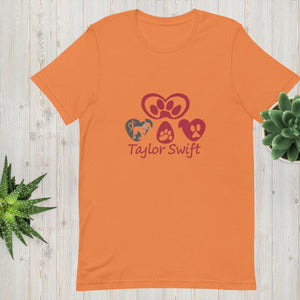 Unisex t-shirt. A Purr-fect Blend of Pet Love and Taylor Admiration!