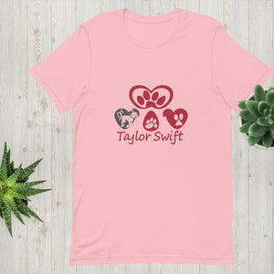 Unisex t-shirt. A Purr-fect Blend of Pet Love and Taylor Admiration!