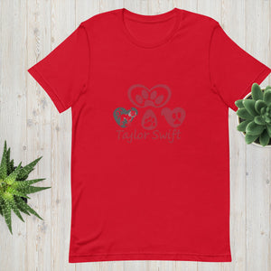 Unisex t-shirt. A Purr-fect Blend of Pet Love and Taylor Admiration!