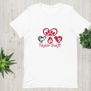 Unisex t-shirt. A Purr-fect Blend of Pet Love and Taylor Admiration!