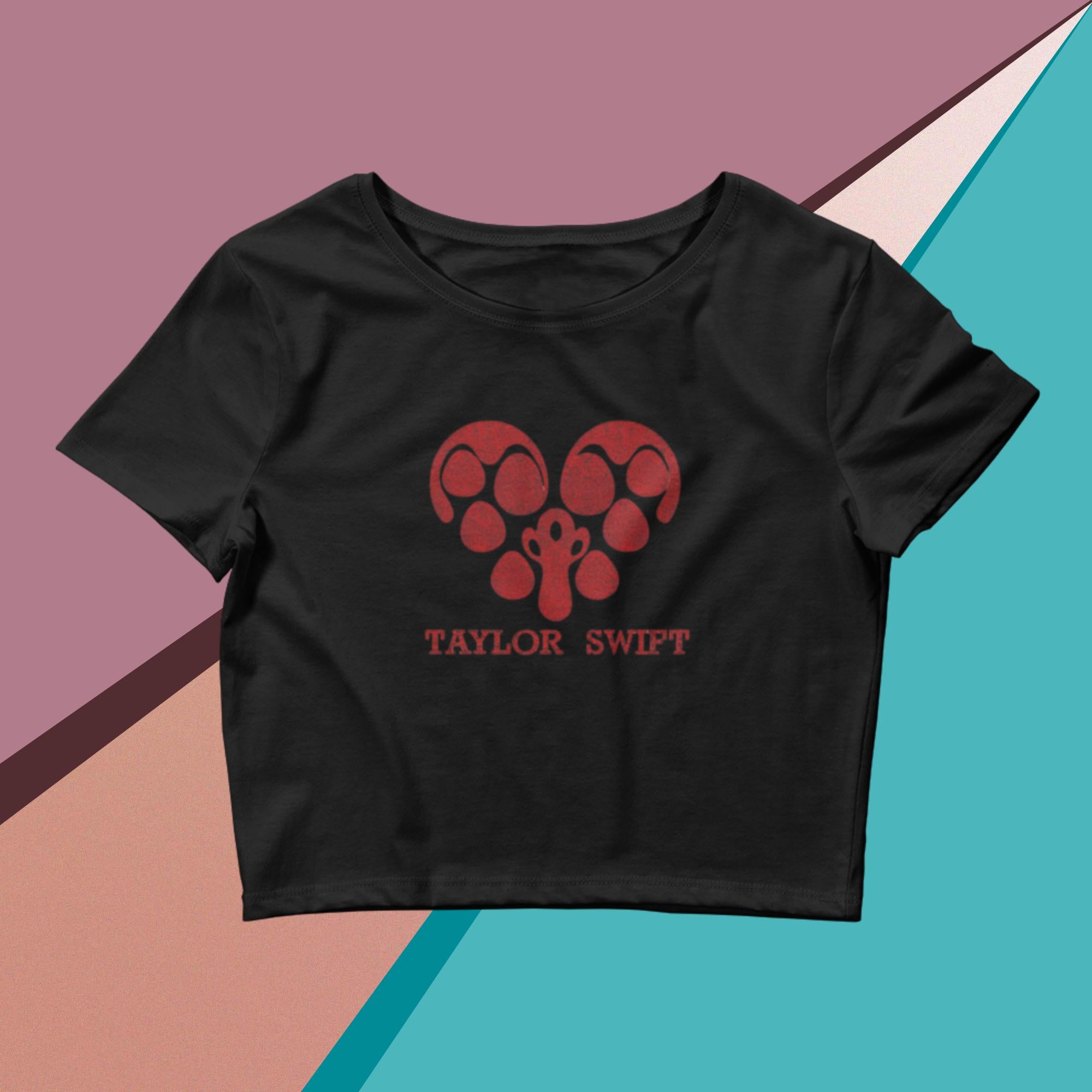 Women’s Crop Tee. A Purr-fect Blend of Pet Love and Taylor Admiration!