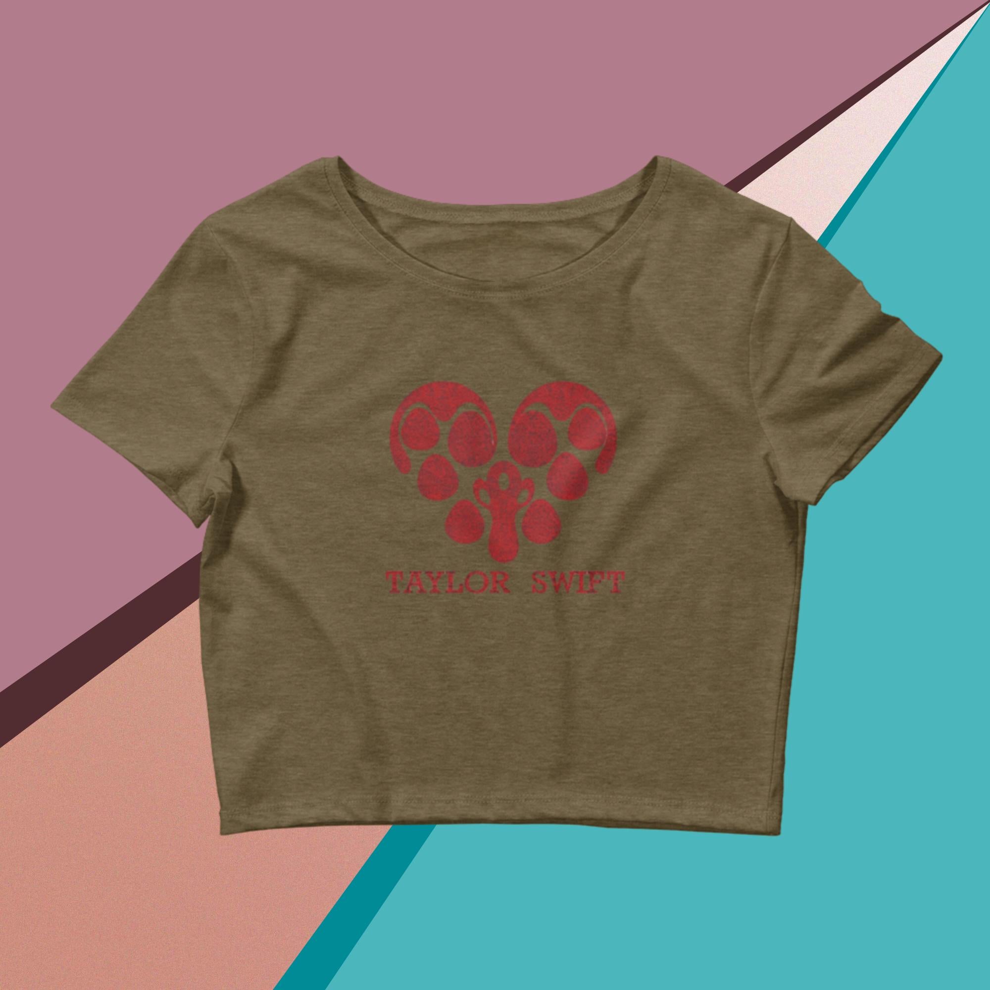 Women’s Crop Tee. A Purr-fect Blend of Pet Love and Taylor Admiration!
