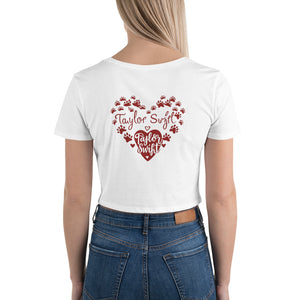 Women’s Crop Tee. A Purr-fect Blend of Pet Love and Taylor Admiration!