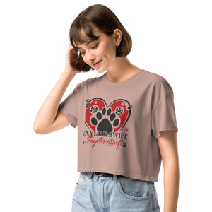 Women’s crop top. A Purr-fect Blend of Pet Love and Taylor Admiration!