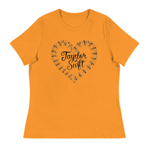 Women's Relaxed T-Shirt. A Purr-fect Blend of Pet Love and Taylor Admiration!