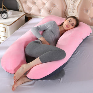 Sleeping Support Pillow For Pregnant Women - Plush-Pink-Grey Find Epic Store