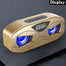 Bluetooth Speaker LED Rhythm Flash Wireless Loudspeaker FM Radio Alarm Clock - gold-display Find Epic Store