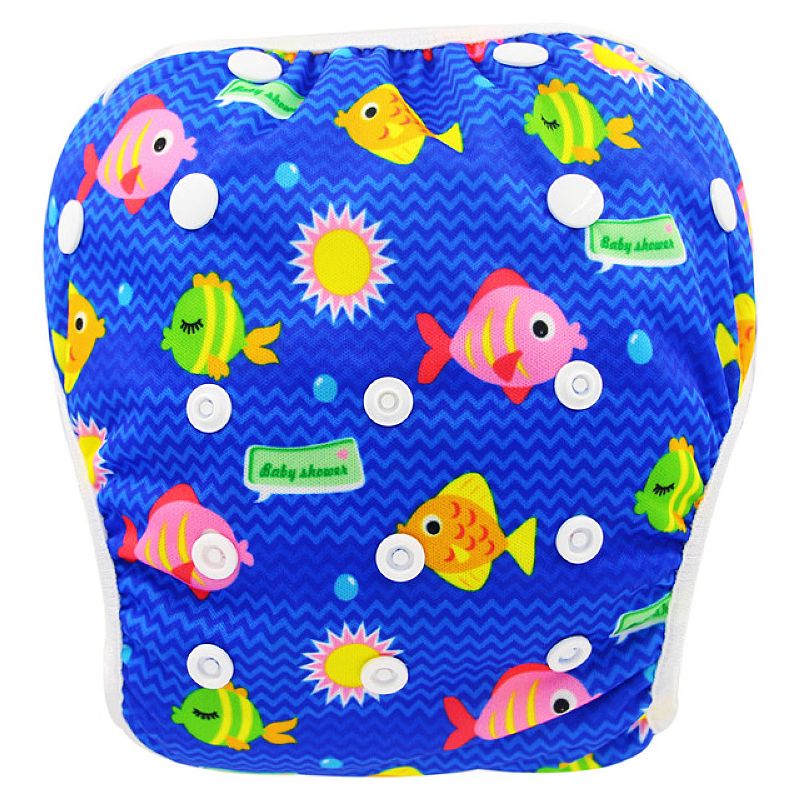 Ohbabyka Baby Swim Diaper Waterproof Adjustable Cloth Diapers Pool Pant Swimming Diaper Cover Reusable Washable Baby Nappies - YK71 / One Size Adjustable Find Epic Store