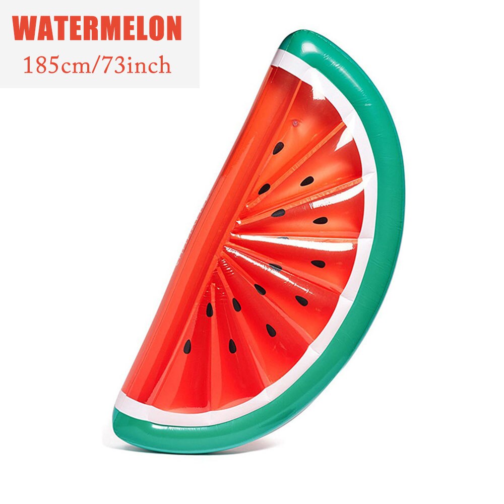 185cm Inflatable Giant Pool Float Mattress Toys Watermelon Pineapple Cactus Beach Water Swimming Ring Lifebuoy Sea Party - Watermelon Find Epic Store