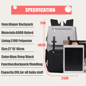 Baby Diaper Bag with USB Port - Find Epic Store