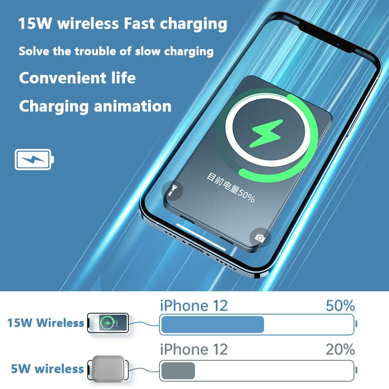 Magnetic Fast Wireless Power Bank For iPhone - Find Epic Store